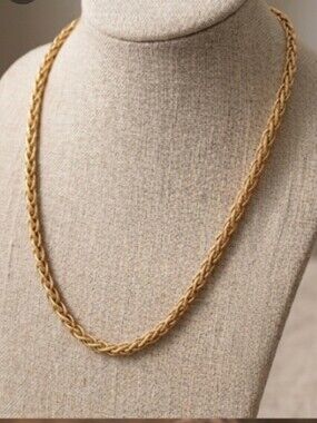 Classic Gold Rope Chain Necklace for Women